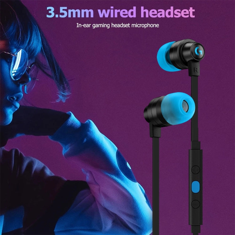 Logitech G333 In-ear Gaming Wired Earphone with Microphone, Standard Version(Black) - In Ear Wired Earphone by Logitech | Online Shopping UK | buy2fix