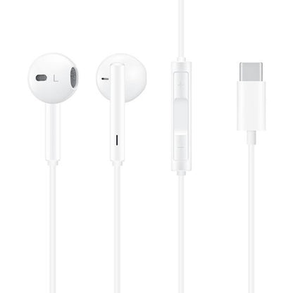 Original Huawei CM33 Type-C Headset Wire Control In-Ear Earphone with Mic, For Huawei P20 Series, Mate 10 Series(White) - Mobile Accessories by Huawei | Online Shopping UK | buy2fix