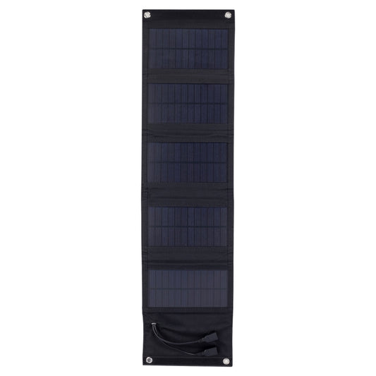 10W Monocrystalline Silicon Foldable Solar Panel Outdoor Charger with 5V Dual USB Ports (Black) - Charger by buy2fix | Online Shopping UK | buy2fix