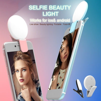 RK17 Mini and Portable Live Show Beauty Artifact 3 Levels of Brightness Warm and White Light Fill Light with 9 LED Light, For iPhone, Galaxy, Huawei, Xiaomi, LG, HTC and Other Smart Phones(Pink) - Consumer Electronics by buy2fix | Online Shopping UK | buy2fix