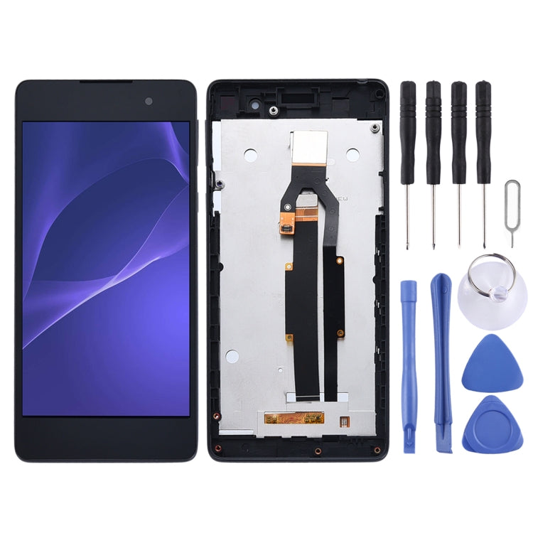 OEM LCD Screen for Sony Xperia E5 F3311 F3313 Digitizer Full Assembly with Frame(Black) - LCD Screen by buy2fix | Online Shopping UK | buy2fix