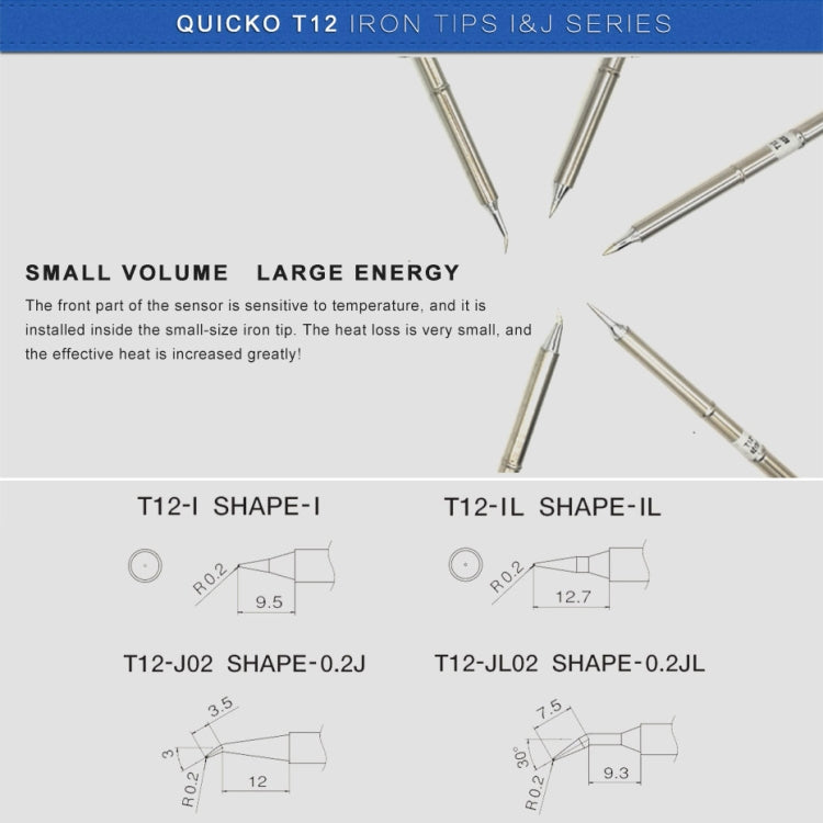 QUICKO T12-JL02 Lead-free Soldering Iron Tip - Soldering Iron Tip by Quicko | Online Shopping UK | buy2fix