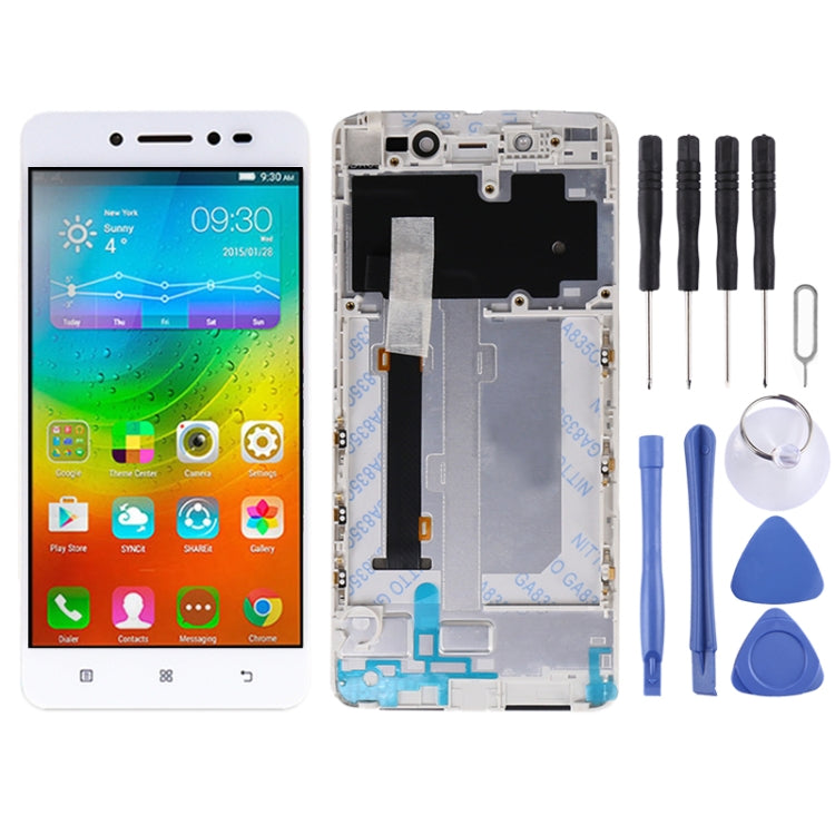 OEM LCD Screen for Lenovo S90 S90-T S90-U S90-A Digitizer Full Assembly with Frame (White) - LCD Screen by buy2fix | Online Shopping UK | buy2fix