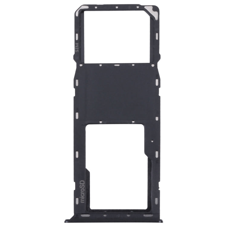 For Samsung Galaxy A03s SM-A037U Original SIM Card Tray + Micro SD card tray (Black) - Card Socket by buy2fix | Online Shopping UK | buy2fix