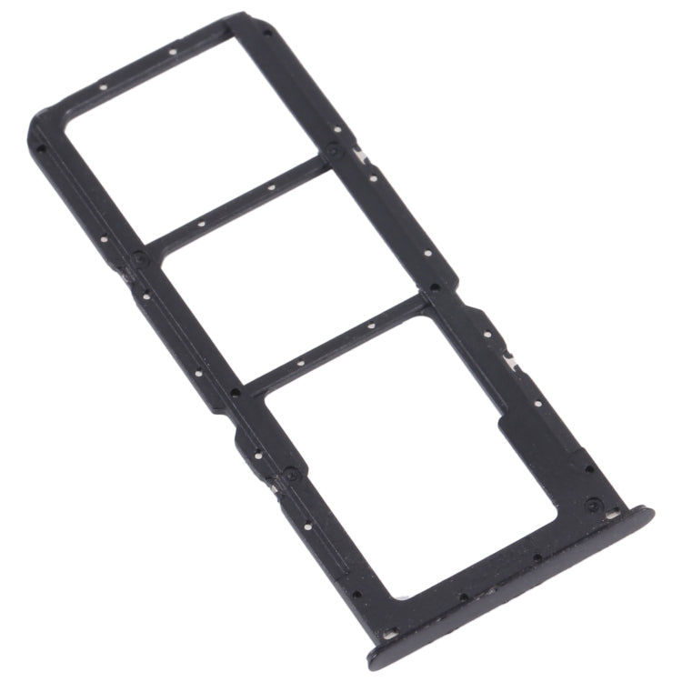 SIM Card Tray + SIM Card Tray + Micro SD Card Tray for OPPO A56 5G(Black) - Card Socket by buy2fix | Online Shopping UK | buy2fix