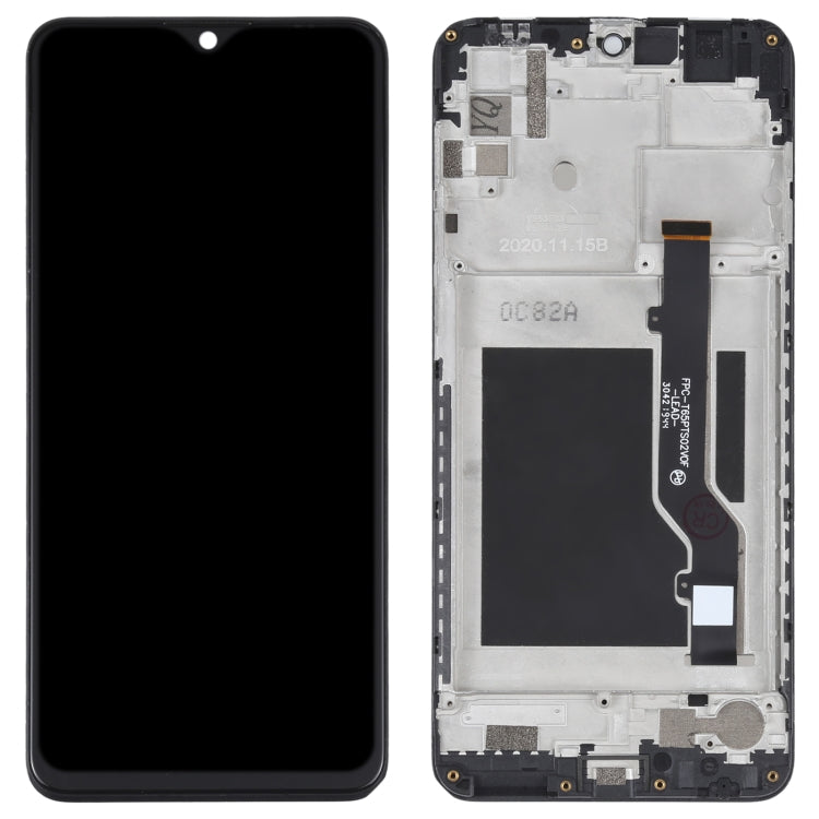 OEM LCD Screen For ZTE Blade A7S 2020 A7020 Digitizer Full Assembly with Frame (Black) - For ZTE by buy2fix | Online Shopping UK | buy2fix