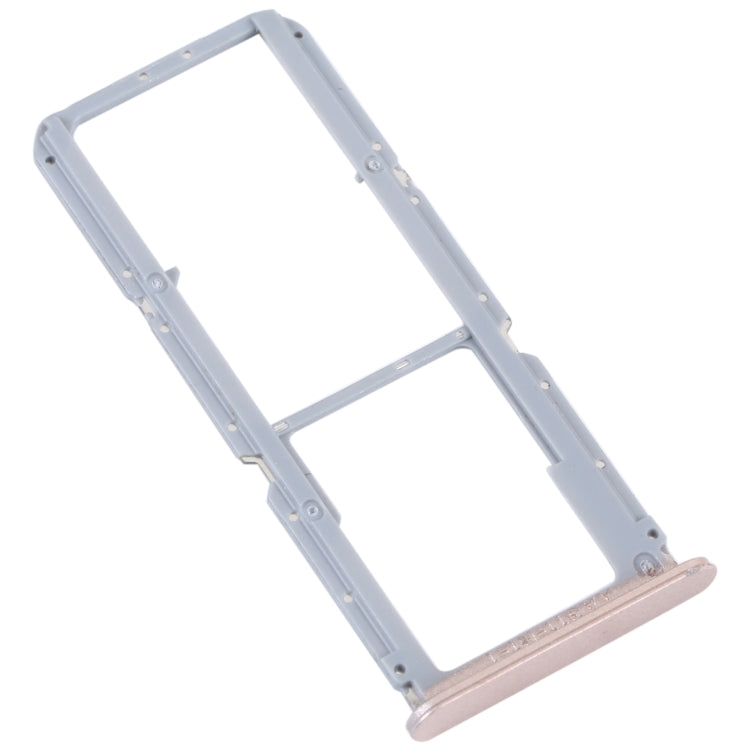 For OPPO Reno7 Z 5G / Reno7 Lite / Reno8 Lite / F21 Pro 5G SIM Card Tray + SIM Card Tray + Micro SD Card Tray (Gold) - Repair & Spare Parts by buy2fix | Online Shopping UK | buy2fix