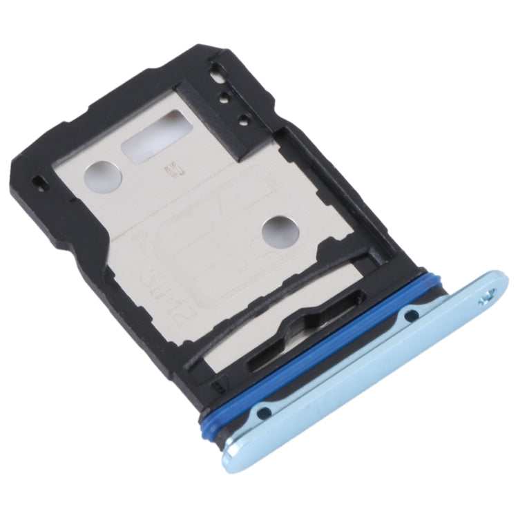 For vivo S15 SIM Card Tray + SIM Card Tray (Green) - Card Socket by buy2fix | Online Shopping UK | buy2fix