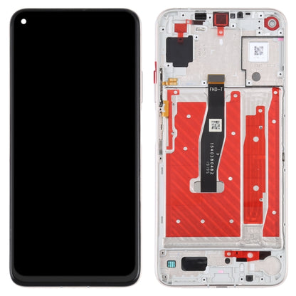 Original LCD Screen For Honor 20 / Huawei Nova 5T Digitizer Full Assembly with Frame(Silver) - Repair & Spare Parts by buy2fix | Online Shopping UK | buy2fix