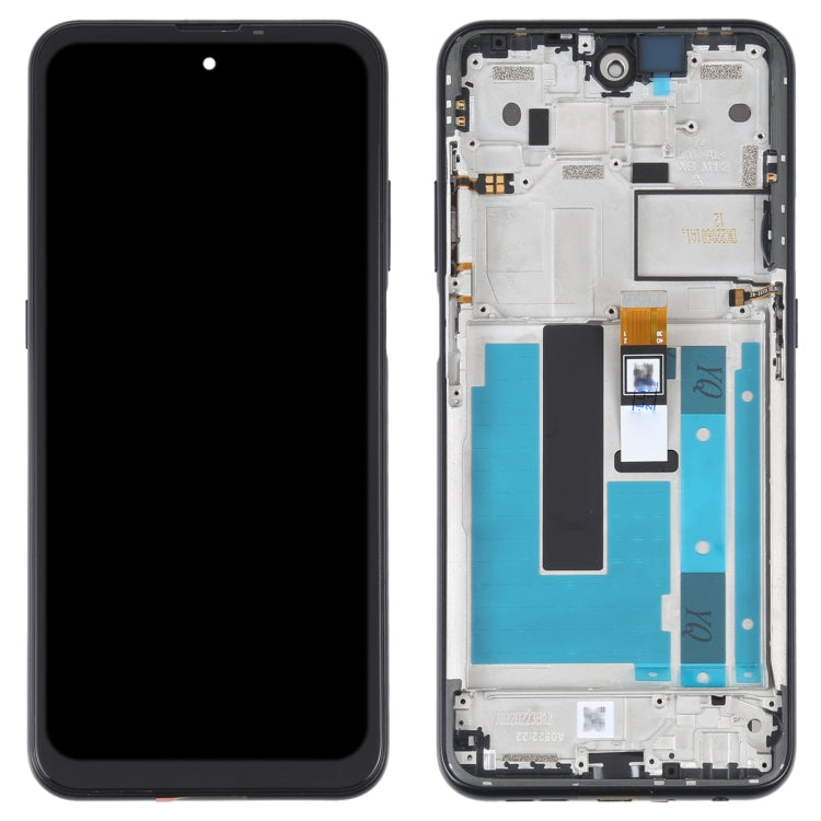 OEM LCD Screen For Nokia X100 Digitizer Full Assembly with Frame(Black) - Repair & Spare Parts by buy2fix | Online Shopping UK | buy2fix
