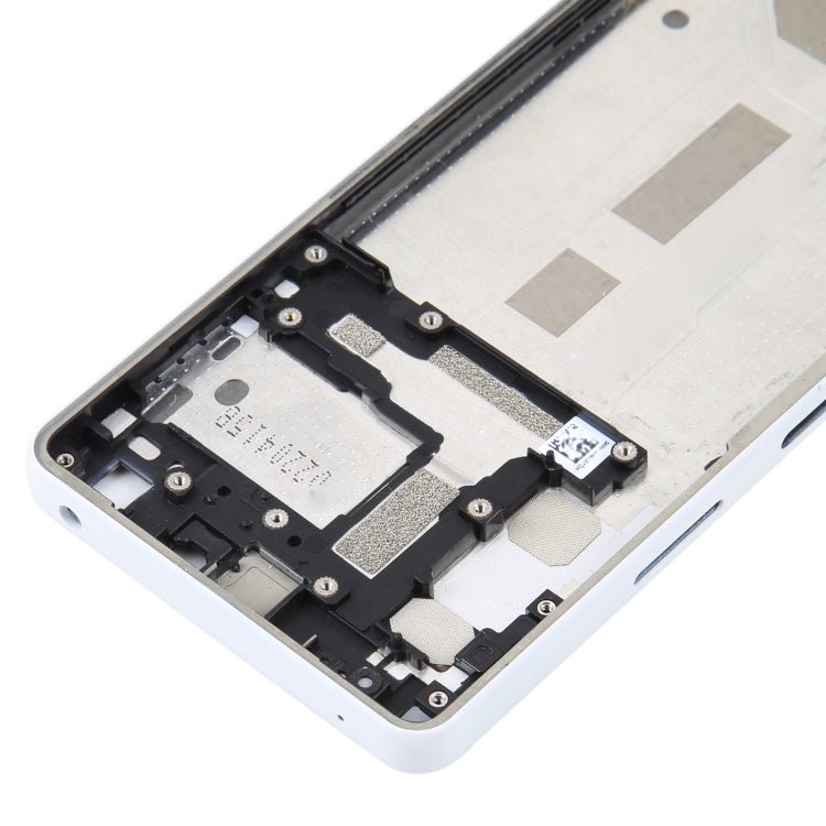 For Sony Xperia 10 IV Original Middle Frame Bezel Plate (White) - Repair & Spare Parts by buy2fix | Online Shopping UK | buy2fix