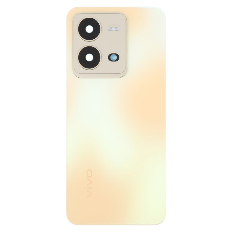 For vivo V25 Original Battery Back Cover with Camera Lens Cover(Gold) - Repair & Spare Parts by buy2fix | Online Shopping UK | buy2fix