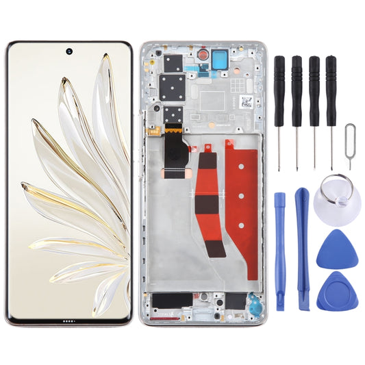 Original LCD Screen For Honor 70 Pro Digitizer Full Assembly with Frame(Gold) -  by buy2fix | Online Shopping UK | buy2fix