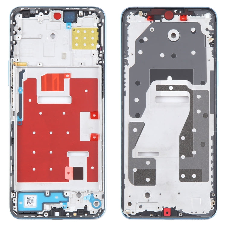 For Honor X8a Original Front Housing LCD Frame Bezel Plate (Blue) -  by buy2fix | Online Shopping UK | buy2fix