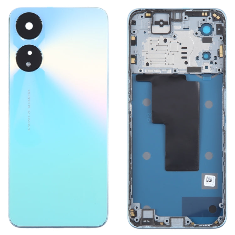 For OPPO A78 Original Battery Back Cover with Middle Frame(Blue) - Back Cover by buy2fix | Online Shopping UK | buy2fix
