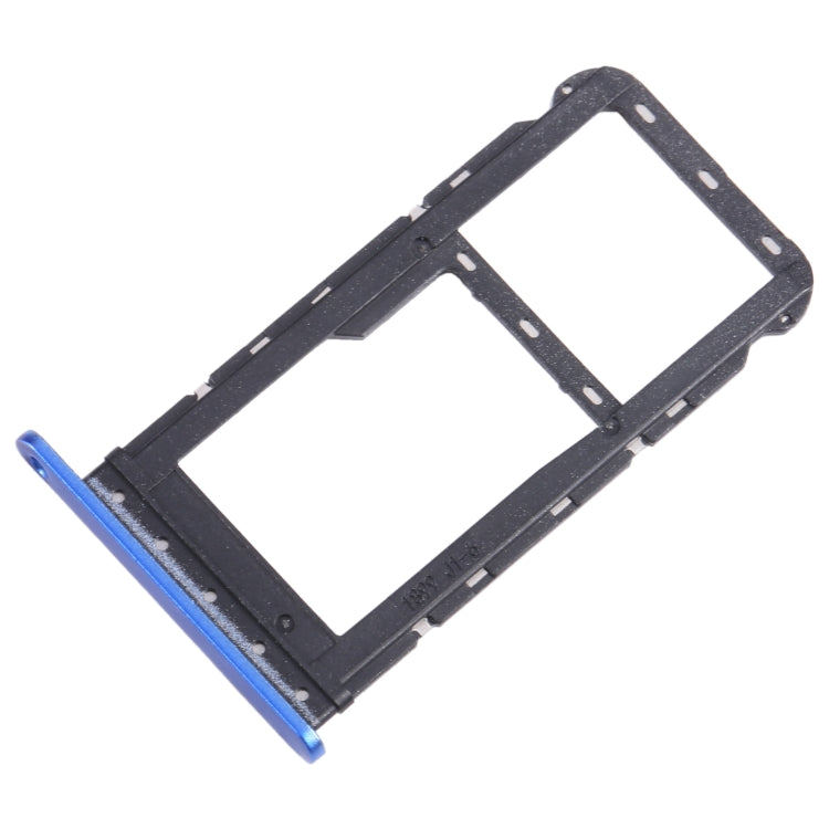 For Motorola Moto G Power 2021 SIM Card Tray + Micro SD Card Tray (Blue) - Card Socket by buy2fix | Online Shopping UK | buy2fix