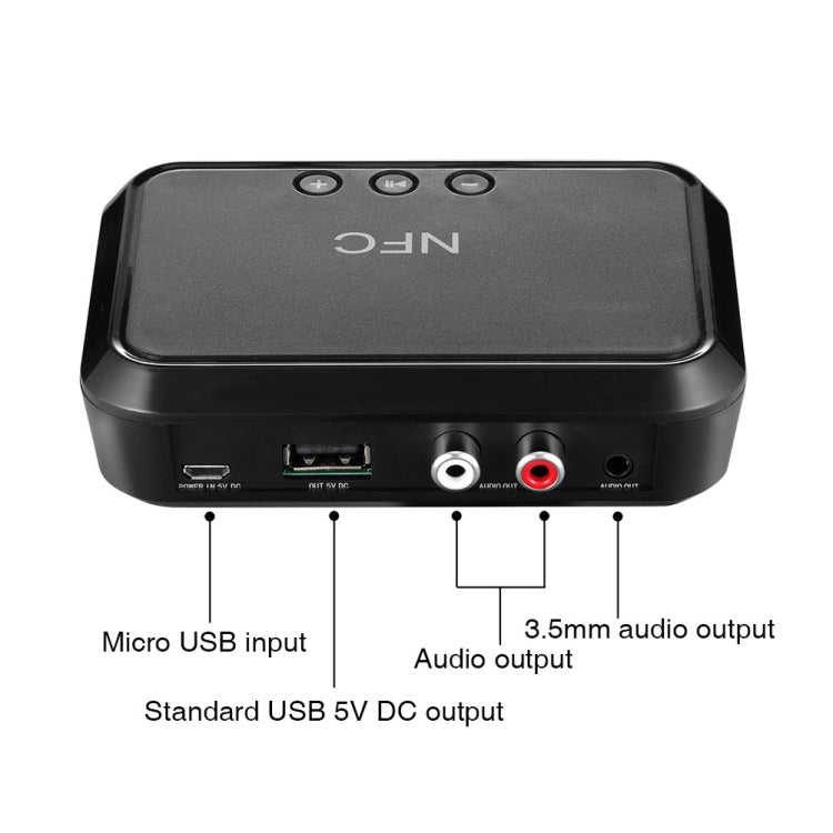 B10 NFC Desktop Bluetooth Music Receiver 4.1 Bluetooth Adapter USB Drive Reads Bluetooth Speaker - Apple Accessories by buy2fix | Online Shopping UK | buy2fix