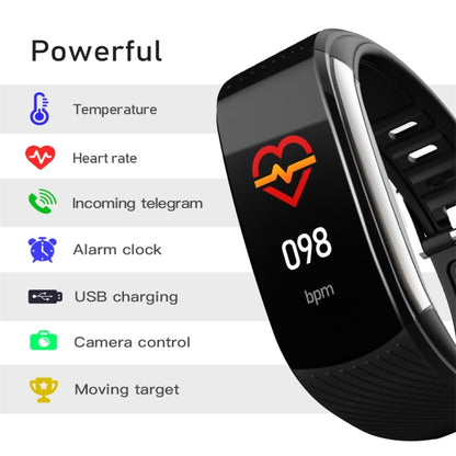 C6T 0.96inch Color Screen Smart Watch IP67 Waterproof,Support Temperature Monitoring/Heart Rate Monitoring/Blood Pressure Monitoring/Sleep Monitoring(Purple) - Smart Wear by buy2fix | Online Shopping UK | buy2fix