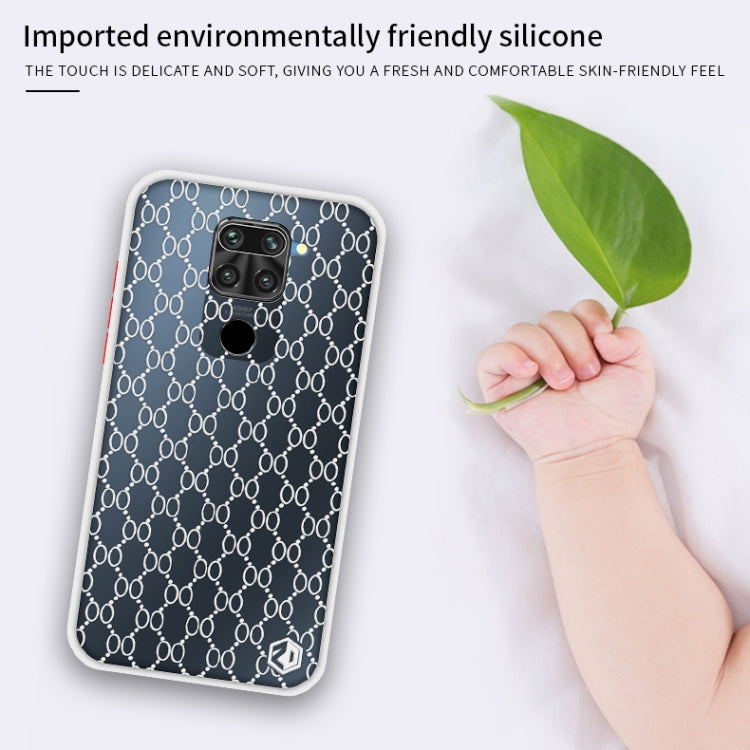 For Xiaomi Redmi Note 9 (4G) PINWUYO Series 2nd Generation PC + TPU Anti-drop All-inclusive Protective Shell Matte Back Cover(White) - Xiaomi Cases by PINWUYO | Online Shopping UK | buy2fix