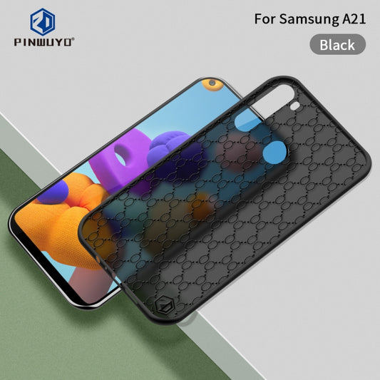 For Samsung Galaxy A21 PINWUYO Series 2nd Generation PC + TPU Anti-drop All-inclusive Protective Shell Matte Back Cover(Black) - Galaxy Phone Cases by PINWUYO | Online Shopping UK | buy2fix