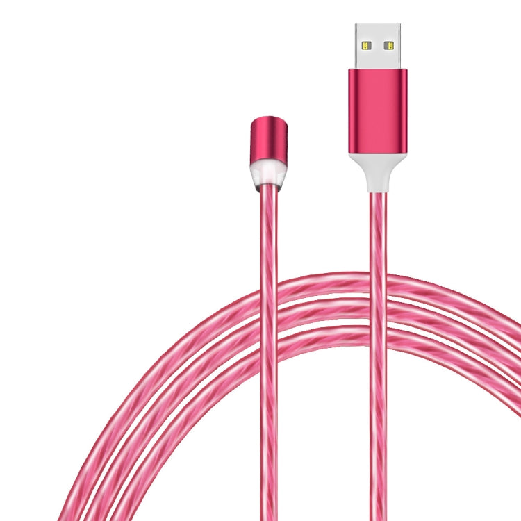 USB to Type-C / USB-C Magnetic Suction Colorful Streamer Mobile Phone Charging  Cable, Length: 1m(Red Light) - Mobile Accessories by buy2fix | Online Shopping UK | buy2fix