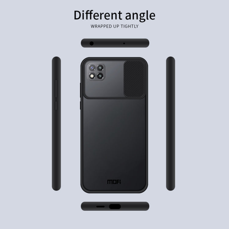 For Xiaomi Poco C3 MOFI Xing Dun Series Translucent Frosted PC + TPU Privacy Anti-glare Shockproof All-inclusive Protective Case(Black) - Xiaomi Cases by MOFI | Online Shopping UK | buy2fix