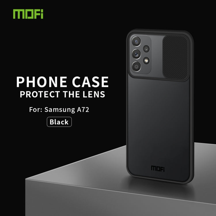 For Samsung Galaxy A72 5G / 4G MOFI Xing Dun Series Translucent Frosted PC + TPU Privacy Anti-glare Shockproof All-inclusive Protective Case(Black) - Galaxy Phone Cases by MOFI | Online Shopping UK | buy2fix