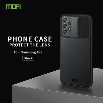 For Samsung Galaxy A72 5G / 4G MOFI Xing Dun Series Translucent Frosted PC + TPU Privacy Anti-glare Shockproof All-inclusive Protective Case(Black) - Galaxy Phone Cases by MOFI | Online Shopping UK | buy2fix