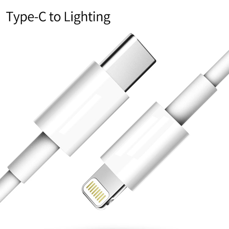 PD 20W Single USB-C / Type-C Port Travel Charger + 3A PD3.0 USB-C / Type-C to 8 Pin Fast Charge Data Cable Set, US Plug 2m - USB Charger by buy2fix | Online Shopping UK | buy2fix