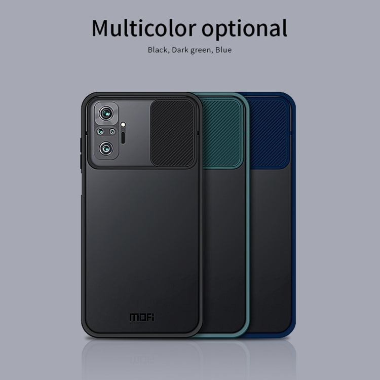 For Xiaomi Redmi Note 10 Pro / Note 10 Pro Max MOFI Xing Dun Series Translucent Frosted PC + TPU Privacy Anti-glare Shockproof All-inclusive Protective Case(Blue) - Xiaomi Cases by MOFI | Online Shopping UK | buy2fix