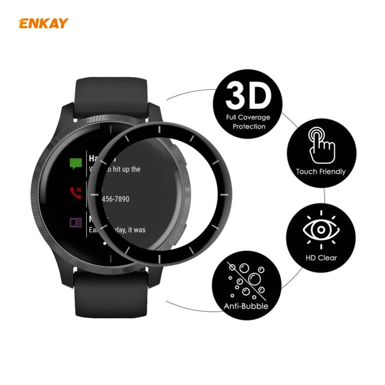 For Venu 2 / Vivoactive 4 45mm 5 PCS ENKAY Hat-Prince 3D Full Screen Soft PC Edge + PMMA HD Screen Protector Film - Screen Protector by ENKAY | Online Shopping UK | buy2fix