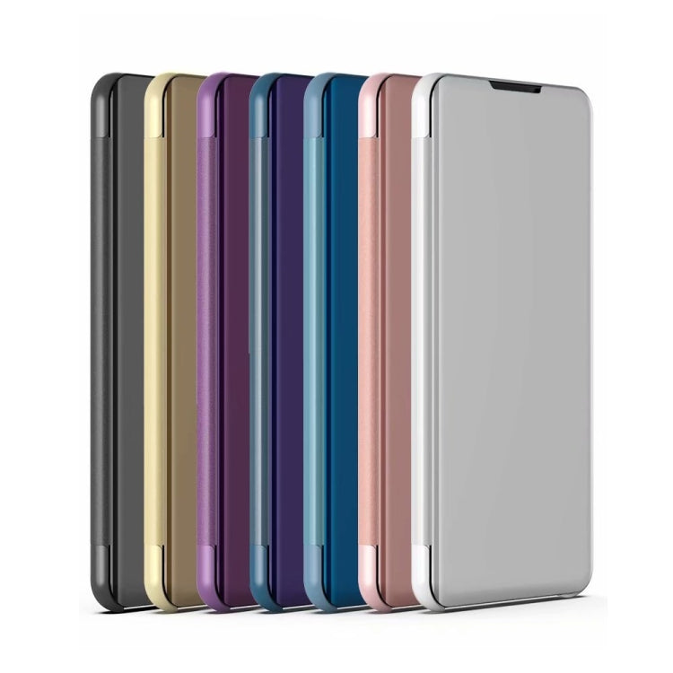 For Xiaomi Mi 11T / 11T Pro Plated Mirror Horizontal Flip Leather Case with Holder(Purple Blue) - Xiaomi Cases by buy2fix | Online Shopping UK | buy2fix