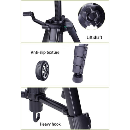 YUNTENG VCT-80 Aluminum Tripod Mount with Damping Ballhead - Camera Accessories by buy2fix | Online Shopping UK | buy2fix