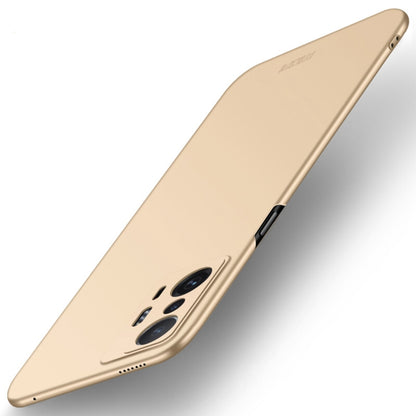 For Xiaomi Mi 11T / 11T Pro MOFI Frosted PC Ultra-thin Hard Phone Case(Gold) - Xiaomi Cases by MOFI | Online Shopping UK | buy2fix