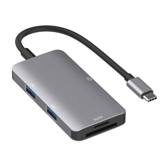 5 in 1 Data Read HUB Adapter with SD / TF / CF Card, Dual USB3.0 Ports - Computer & Networking by buy2fix | Online Shopping UK | buy2fix