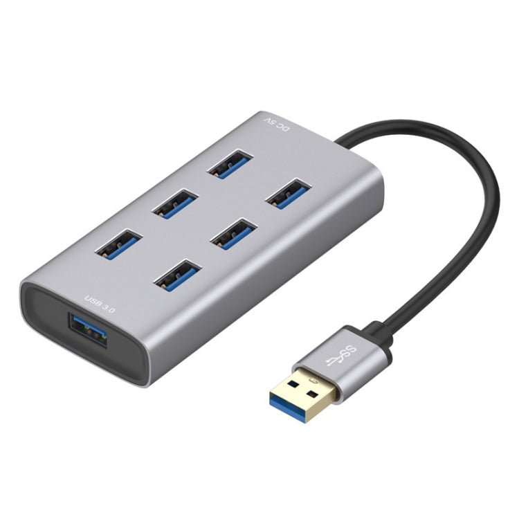 Multiport Metal Enclosure Docking Station HUB with 7 USB 3.0 Ports - USB 3.0 HUB by buy2fix | Online Shopping UK | buy2fix