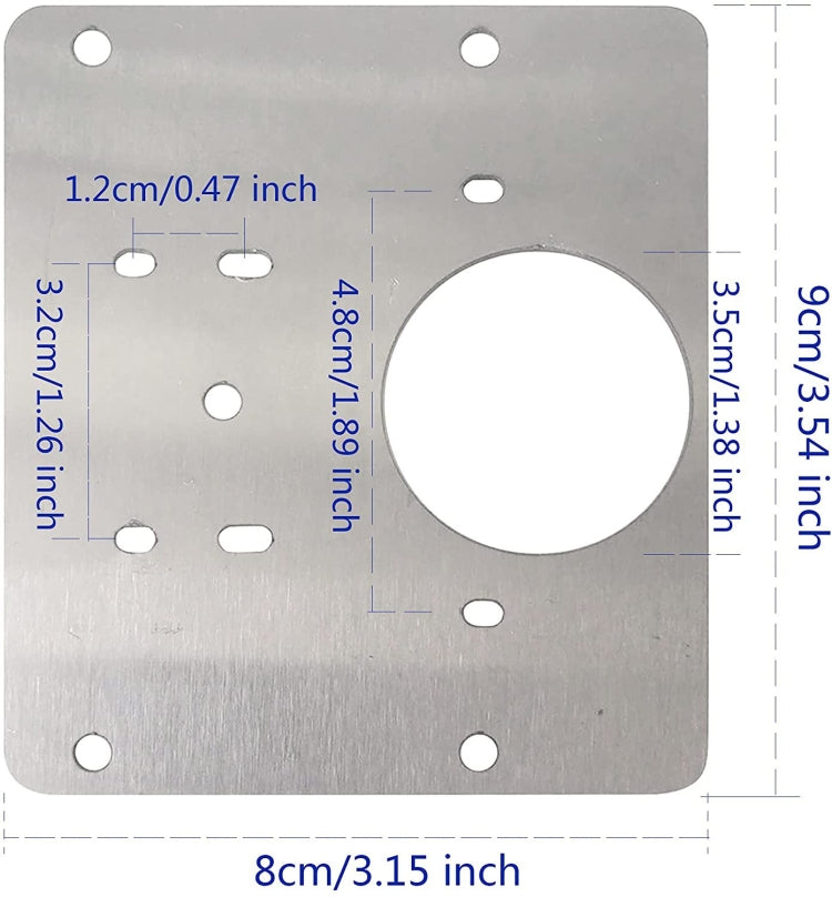 Hinge Repair Plate Cabinet Stainless Steel Hinge Repair Plate - Home & Garden by buy2fix | Online Shopping UK | buy2fix