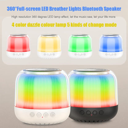 JY12 Full-screen RGB LED Breather Light Wireless Bluetooth Speaker(Black) - Mini Speaker by buy2fix | Online Shopping UK | buy2fix