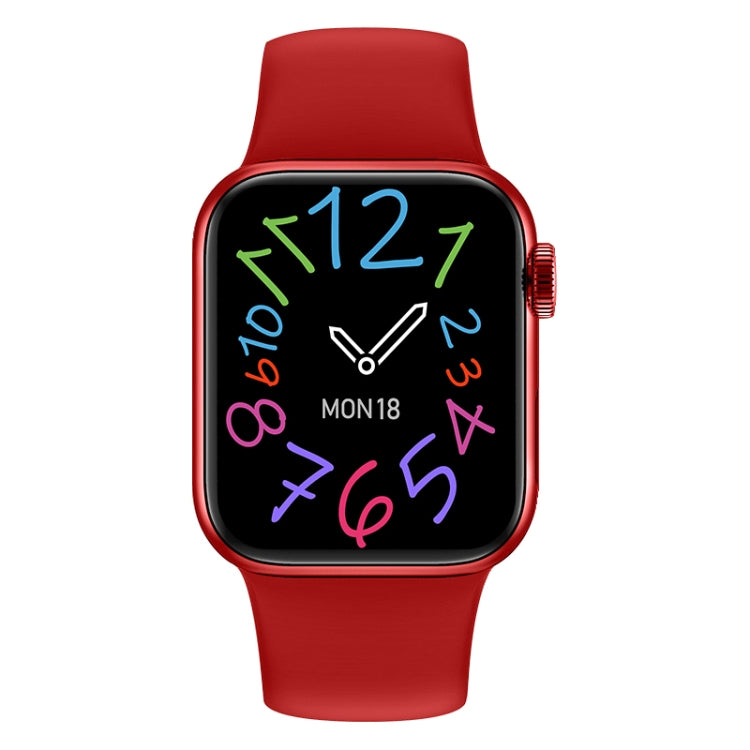 M SEVEN MAX 1.92 inch Silicone Watchband Color Screen Smart Watch(Red) - Smart Wear by buy2fix | Online Shopping UK | buy2fix