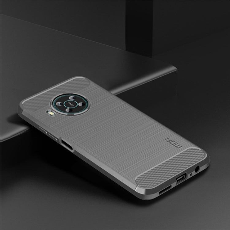 For Nokia X100 MOFI Gentleness Series Brushed Texture Carbon Fiber TPU Phone Case(Gray) - Nokia Cases by MOFI | Online Shopping UK | buy2fix