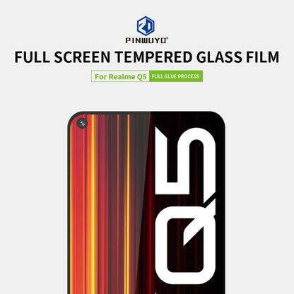 For OPPO Realme Q5 PINWUYO 9H 2.5D Full Screen Tempered Glass Film(Black) - Others by PINWUYO | Online Shopping UK | buy2fix