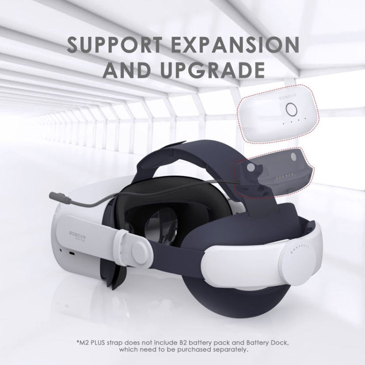 BOBOVR M1 Plus Adjustable Head Strap with PU Leather Pad for Oculus Quest 2 - Consumer Electronics by buy2fix | Online Shopping UK | buy2fix