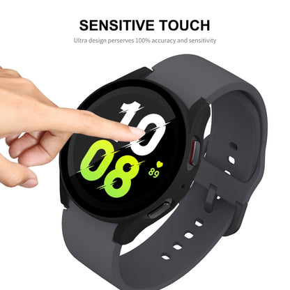 For Samsung Galaxy Watch5 40mm ENKAY Hat-Prince Full Coverage PC Frame + 9H Tempered Glass Case(Black) - Watch Cases by ENKAY | Online Shopping UK | buy2fix