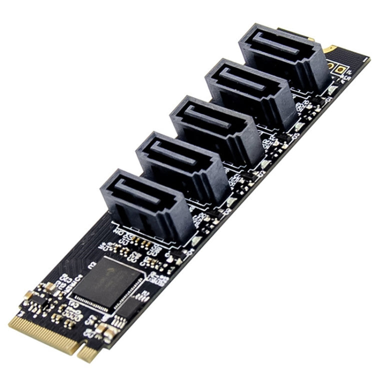 ST532 M.2 NGFF To 5 Ports SATA3.0 Hard Disk Expansion Card Adapter In Stock - Card Adapter by buy2fix | Online Shopping UK | buy2fix