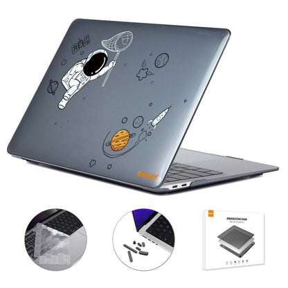 For MacBook Air 13.6 2022/2024 A2681 (M2) / A3113 (M3) ENKAY Hat-Prince 3 in 1 Spaceman Pattern Laotop Protective Crystal Case with TPU Keyboard Film / Anti-dust Plugs, Version:US(Spaceman No.2) - MacBook Air Cases by ENKAY | Online Shopping UK | buy2fix