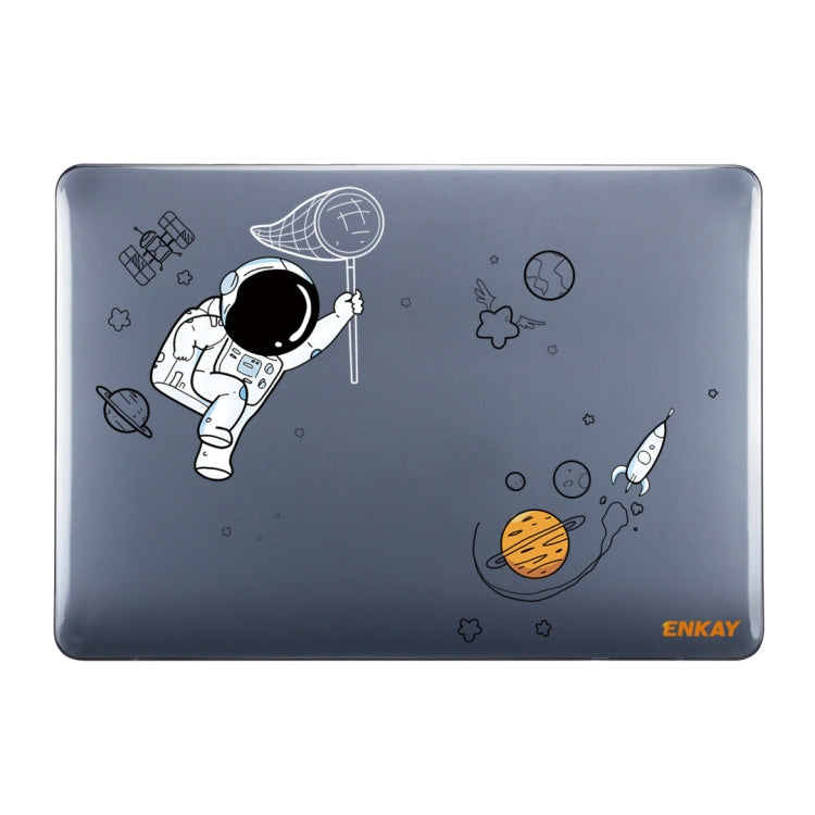 For MacBook Air 13.6 2022/2024 A2681 (M2) / A3113 (M3) ENKAY Hat-Prince 3 in 1 Spaceman Pattern Laotop Protective Crystal Case with TPU Keyboard Film / Anti-dust Plugs, Version:US(Spaceman No.2) - MacBook Air Cases by ENKAY | Online Shopping UK | buy2fix