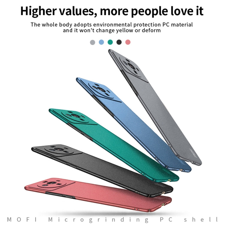 For Xiaomi 12s Ultra MOFI Fandun Series Frosted PC Ultra-thin Phone Case(Green) - Xiaomi Cases by MOFI | Online Shopping UK | buy2fix