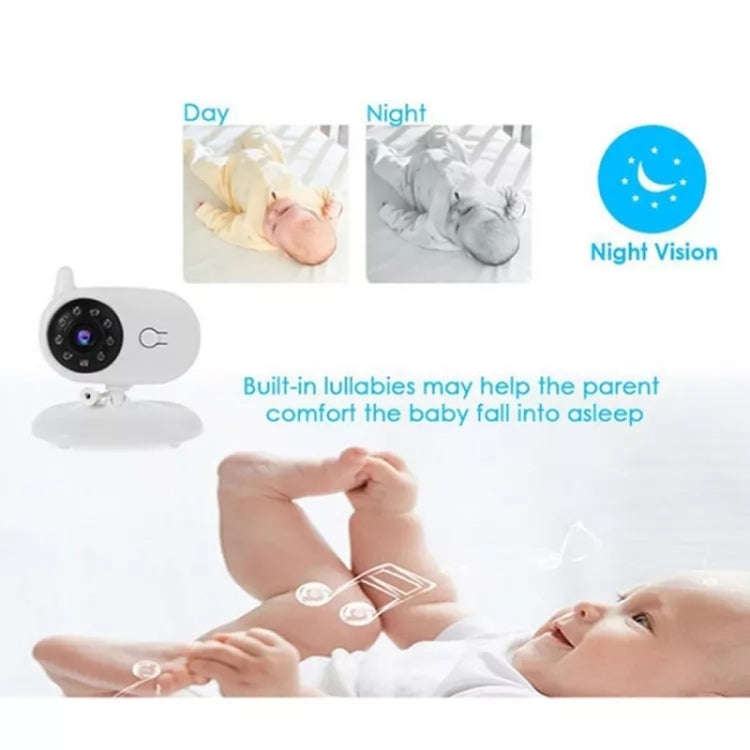 BM850 3.5 inch Wireless Video Color Baby Monitor Night Vision Temperature Monitor(EU Plug) - Security by buy2fix | Online Shopping UK | buy2fix