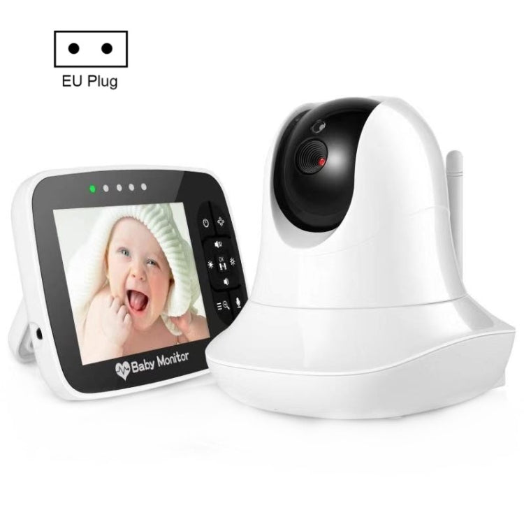 SM935 3.5 inch LCD Screen Wireless Video Baby Monitor Night Vision Two-Way Audio IP Camera(EU Plug) - Security by buy2fix | Online Shopping UK | buy2fix