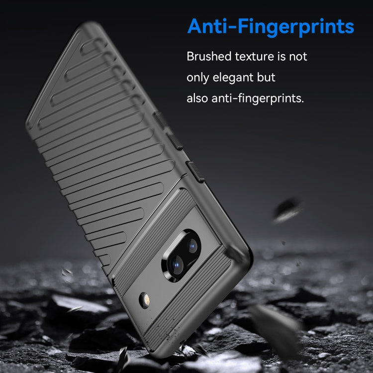 For Google Pixel 7A Thunderbolt Shockproof TPU Phone Case(Black) - Google Cases by buy2fix | Online Shopping UK | buy2fix